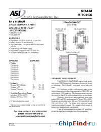 Datasheet MT5C6408C-45L/XT manufacturer Austin