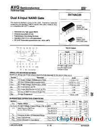 Datasheet DV74AC20 manufacturer AVG