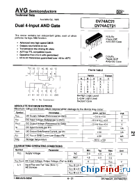 Datasheet DV74AC21 manufacturer AVG