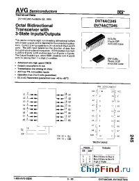 Datasheet DV74ACT245 manufacturer AVG