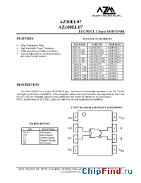 Datasheet AZ10EL07TR1 manufacturer Arizona Microtek