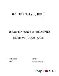 Datasheet ATP0574-1 manufacturer AZ Displays