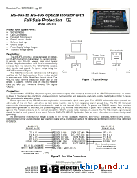 Datasheet 485OFS manufacturer B&B Electronics