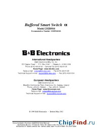 Datasheet MODEL232BSS4 manufacturer B&B Electronics