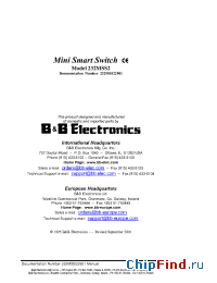 Datasheet MODEL232MSS2 manufacturer B&B Electronics