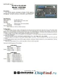 Datasheet MODEL422CINA manufacturer B&B Electronics