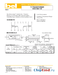 Datasheet 0553-5841-00 manufacturer BEL Fuse