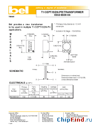 Datasheet 0553-6500-04 manufacturer BEL Fuse