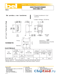 Datasheet 0554-3855-00 manufacturer BEL Fuse