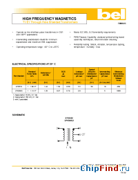 Datasheet 2745H2 manufacturer BEL Fuse