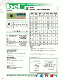 Datasheet MRT100 manufacturer BEL Fuse