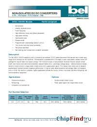 Datasheet SRDC-16D33D manufacturer BEL Fuse