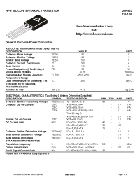 Datasheet 2N4923 manufacturer Boca