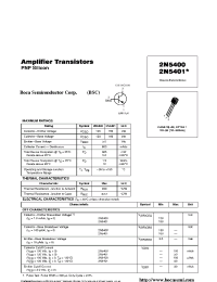 Datasheet 2N5401 manufacturer Boca