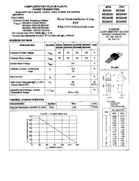 Datasheet BD244C manufacturer Boca