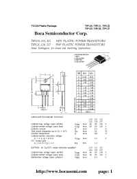 Datasheet TIP120 manufacturer Boca