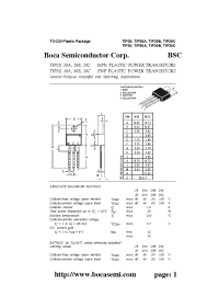 Datasheet TIP29C manufacturer Boca