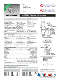 Datasheet 3545S-1-102L manufacturer Bourns