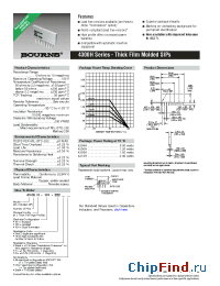 Datasheet 4306H-104-222LF manufacturer Bourns