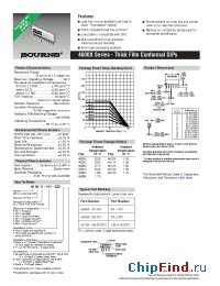 Datasheet 4606X-1-RC manufacturer Bourns
