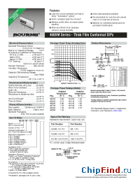 Datasheet 4608M-102-RC manufacturer Bourns