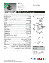 Datasheet 6638 manufacturer Bourns