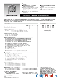 Datasheet 7091-01-DB2-A1 manufacturer Bourns