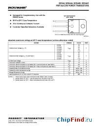 Datasheet BD546C manufacturer Bourns