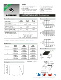 Datasheet CR0603 manufacturer Bourns
