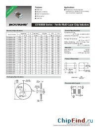 Datasheet CS160808 manufacturer Bourns