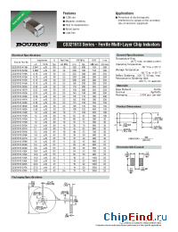 Datasheet CS321613 manufacturer Bourns