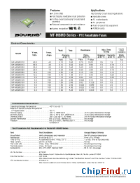 Datasheet MF-MSMD010 manufacturer Bourns