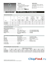 Datasheet MF-R055 manufacturer Bourns
