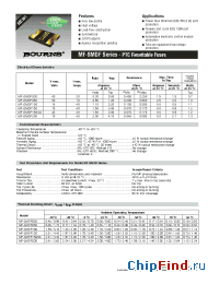 Datasheet MF-SMDF030 manufacturer Bourns