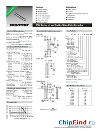 Datasheet PTA3043-2010DPA203 manufacturer Bourns