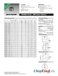 Datasheet SDR0604 manufacturer Bourns