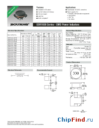 Datasheet SDR1030-2R7M manufacturer Bourns