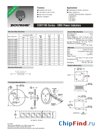 Datasheet SDR1105-150ML manufacturer Bourns