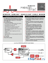 Datasheet BCM3350IPB manufacturer Broadcom