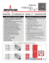 Datasheet BCM5208 manufacturer Broadcom