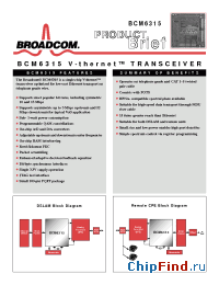 Datasheet BCM6315 manufacturer Broadcom