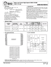 Datasheet BH616UV8010 manufacturer BSI