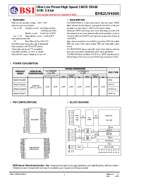 Datasheet BH62UV4000SI manufacturer BSI
