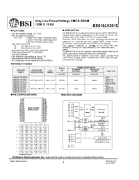 Datasheet BS616LV2015AC manufacturer BSI
