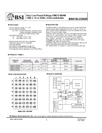 Datasheet BS616LV2020 manufacturer BSI