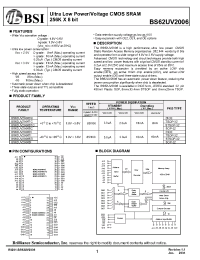 Datasheet BS62UV2006SIP10 manufacturer BSI