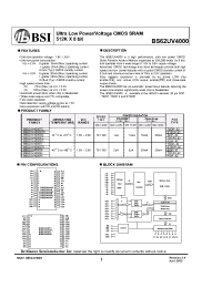 Datasheet BS62UV4000EC manufacturer BSI