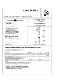 Datasheet 1.5KE10 manufacturer Bytes