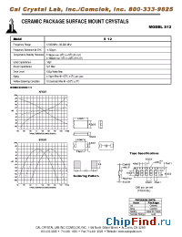 Datasheet S12 manufacturer CalCrystal
