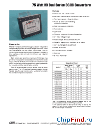 Datasheet 48D5.3R3HD manufacturer Calex